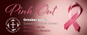 "Pink Out" Sunday @ Union Baptist Church of Rembert, SC., INC | Rembert | South Carolina | United States