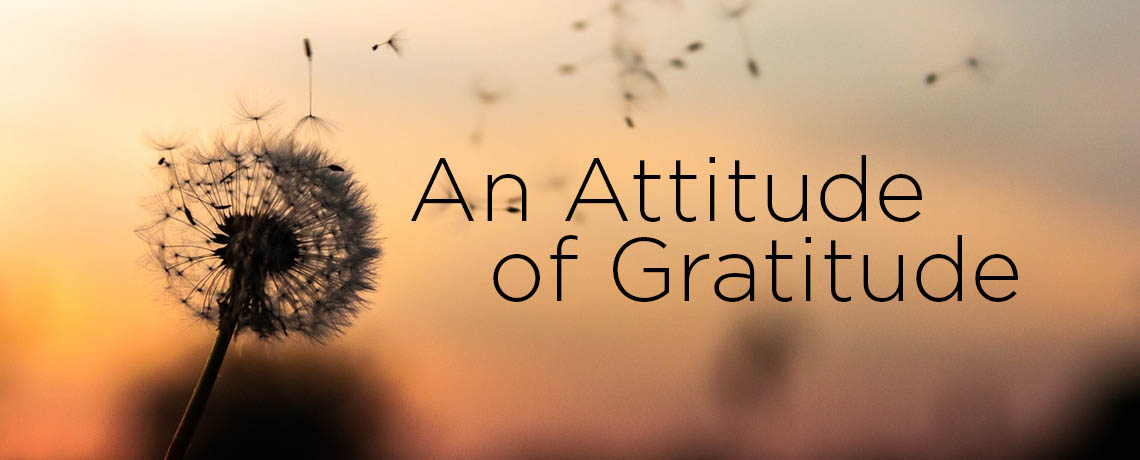 An Attitude Of Gratitude