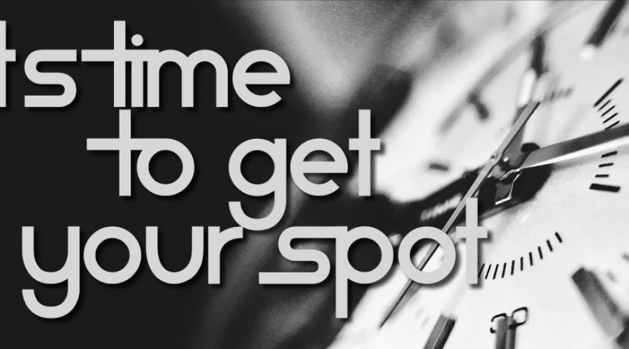 It's time to get to the spot